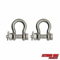 Extreme Max Extreme Max 3006.8372.2 BoatTector Stainless Steel Bolt-Type Anchor Shackle - 3/8", 2-Pack 3006.8372.2